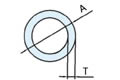 Tube rond en aluminium extrudé